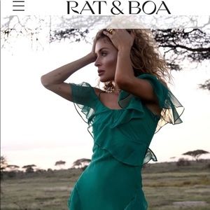 Rat & Boa Juliette Dress Silk Size 4 NWT